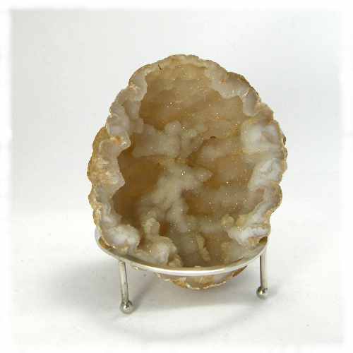 Geode on a silver stand